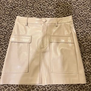 Nude Zara leather skirt size small